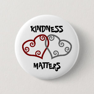 Intwind harten Kindness Materie Ronde Button 5,7 Cm