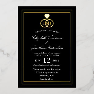 Intwind Rings Wedding Folie Uitnodiging