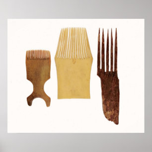 Inuit combs uit de noordwestkust van Amerika Poster