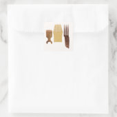 Inuit combs uit de noordwestkust van Amerika Vierkante Sticker (Tas)