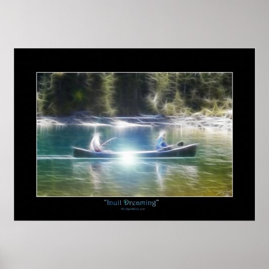 INUIT DREAMING Native American Eskimo Art Poster (Voorkant)