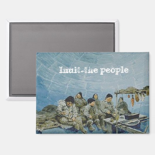 "Inuit-het volk" Magneet (Voorkant / Achterkant)