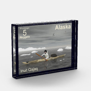 Inuit Kayak - Alaska Postage Fotoblokken