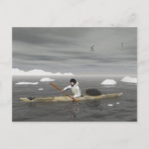 Inuit Kayak Briefkaart
