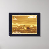 Inuit Kayak Canvas Afdruk (Voorkant)