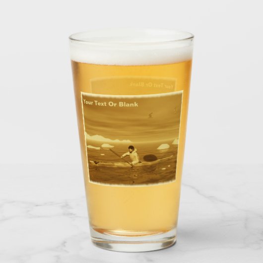 Inuit Kayak - Sepia Glas (Voorkant gevuld)