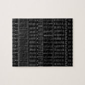 Inuit-Tattoo - zwart Legpuzzel (Horizontaal)