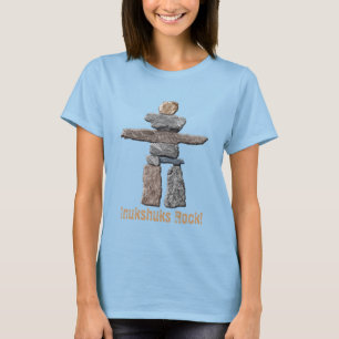 Inukshuk Haida Stones Amusants T-shirt amérindien