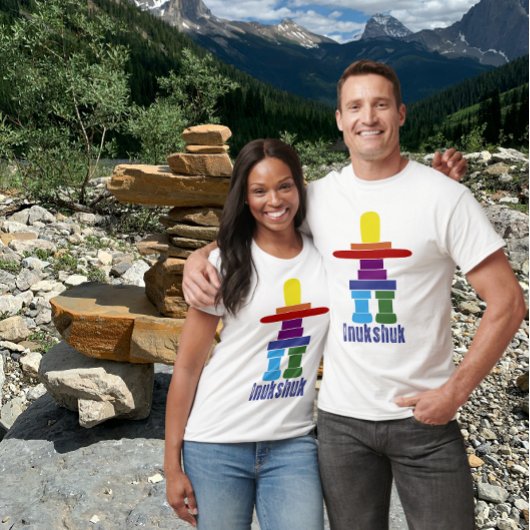 Inukshuk in kleur t-shirt