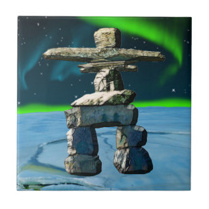 Inukshuk Native American Spirit Stones Tegeltje