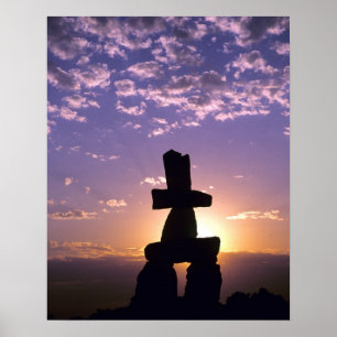 Inukshuk Northwest Territories, Canada Poster
