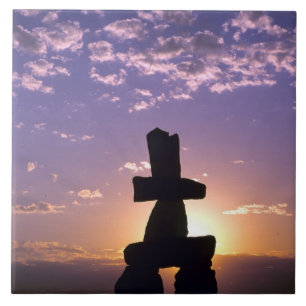 Inukshuk Northwest Territories, Canada Tegeltje