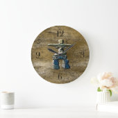 Inukshuk & Rock Texture Clock Grote Klok (Huis)