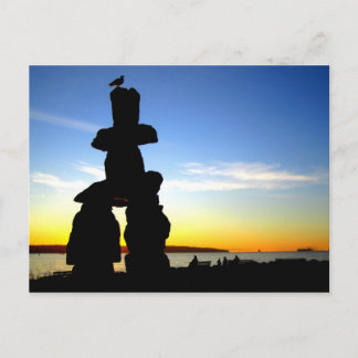 Inukshuk, Vancouver, BC, Canada Briefkaart