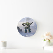 Inukshuk & Wilderness Moon Art Horloge (Maison)