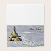 Inuksuk Joyeux Noël-Texte Beauté de la saison (Outside Unfolded)