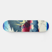 Inume Pass Kai Province Japan 1858 Skateboard (Horizontaal)