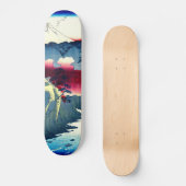 Inume Pass Kai Province Japan 1858 Skateboard (Voorkant)