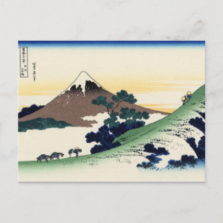 Inume Pass, Kōshu? (door Hokusai) Briefkaart