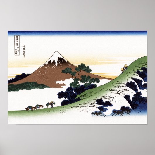 Inume Pass Koshu Hokusai Poster (Voorkant)