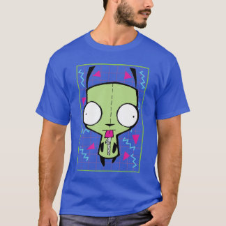 Invader Zim Gir 90s Grid familie T-shirt