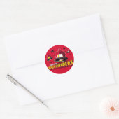 Invaders Ronde Sticker (Envelop)