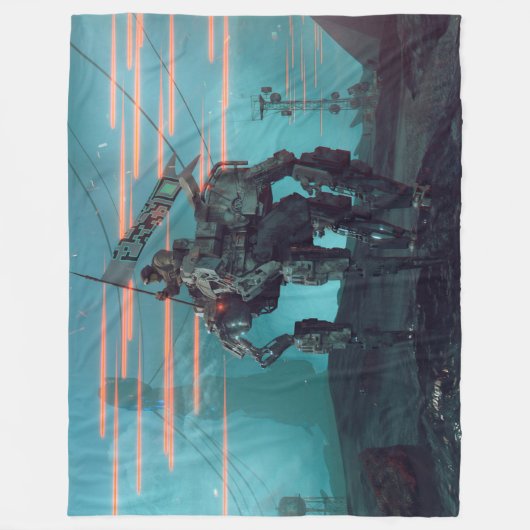 INVADERS VANUIT DE RUIMTE FLEECE DEKEN (Voorkant)