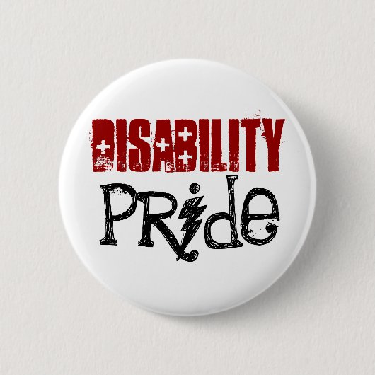 invalidenprideknop ronde button 5,7 cm (Voorkant)