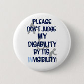 Invaliditeit/INZichtbaarheid Ronde Button 5,7 Cm (Voorkant)