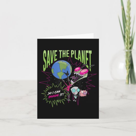 Invar Zim Earth Day Save the Planet, zodat ik kan  Kaart (Voorkant)