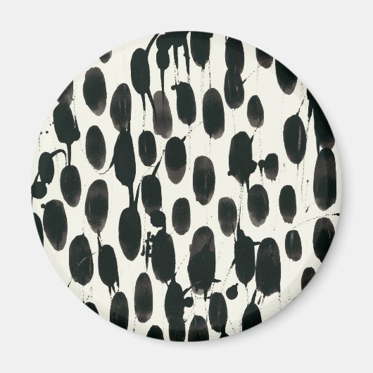 Invariabele I | Zwarte Waterverf Magneet (Voorkant)