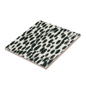 Invariabele I | Zwarte Waterverf Tegeltje (Zijkant)