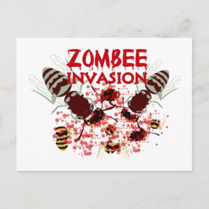 Invasie van de zombijen briefkaart