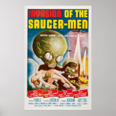 Invasie van het Saucer Man 1957 oorspronkelijke Vi Poster (Voorkant)