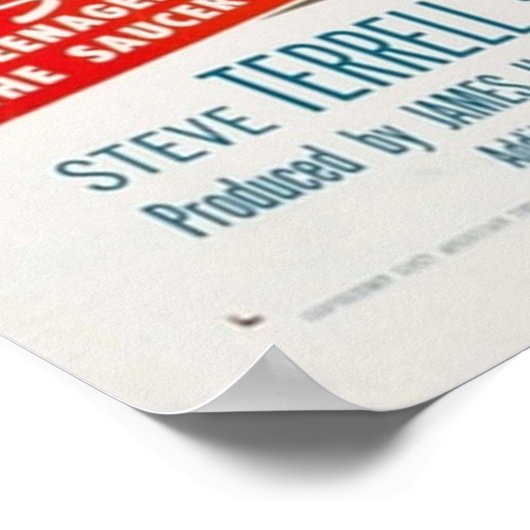 Invasie van het Saucer Man 1957 oorspronkelijke Vi Poster (Hoek)