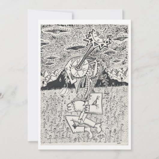 Invasion Alien, ou, L'ensemencement, carte plate (Devant)