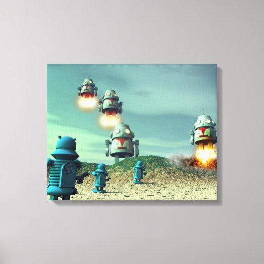 Invasion De Robot À Partir D'Une Prine De Toile Ét (Recto)