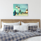 Invasion De Robot À Partir D'Une Prine De Toile Ét (Insitu(Chambre))