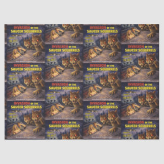 Invasion of the Saucer Squirrels Tissuepapier