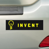 ''Invent''-Bumpersticker Bumpersticker (Op auto)