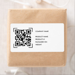Inventaire Scan Code QR Étiquette Logo Entrepris