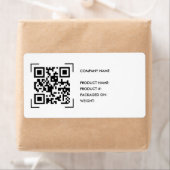 Inventaire Scan de code QR | Étiquette de logo d'e (En situation)