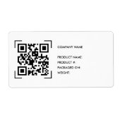 Inventaire Scan du code QR | Étiquette du logo de (Devant)