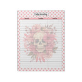 Inventaris van de Schattigee suikerschedel koelkas Notitieblok (Gedraaid)