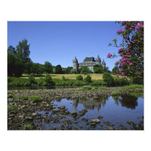 Inverary Castle, Strathclyde, Schotland Foto Afdruk (Voorkant)