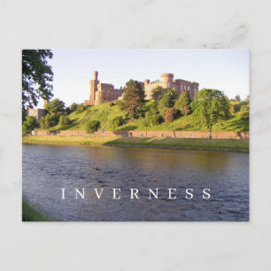Inverness Castle uitzicht briefkaart