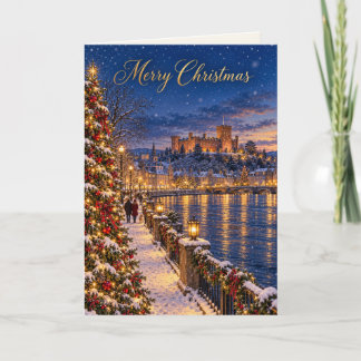 Inverness Riverside Prettig Kerstfeest Feestdagen Kaart