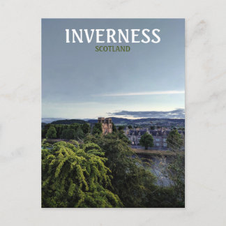 Inverness, Schotland, uitzicht Britse avond Briefkaart