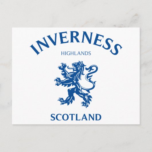 INVERNESS Scotland Briefkaart (Voorkant)