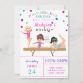 Inverser, Tumble, Sauter & Jouer Invitation Annive (Devant)